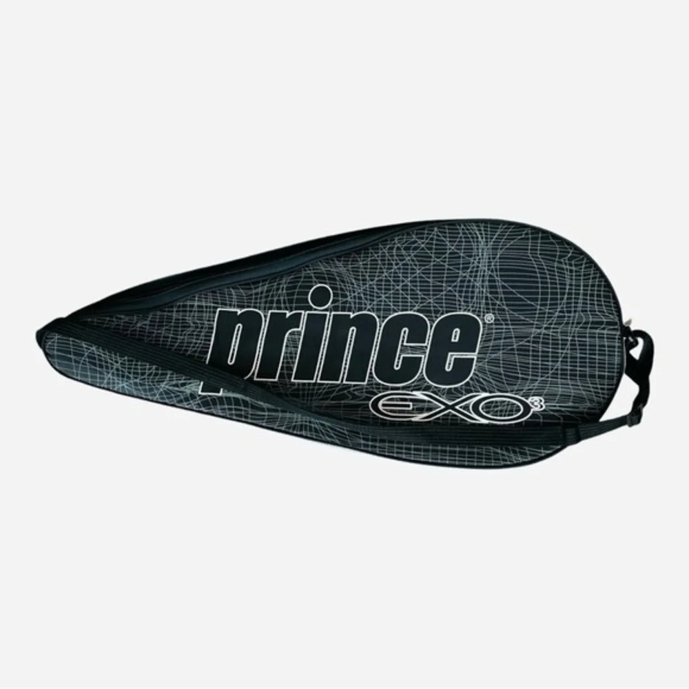 Prince Black White Padded Tennis Racket Bag Single Racquet Case Sports Gear